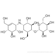 D-Chiro-Inositol,1,5,6-trideoxy-4-O-b-D-glucopyranosyl-5-(hydroxymethyl)-1-[[(1S,4R,5S,6S)-4,5,6-trihydroxy-3-(hydroxymethyl)-2-cyclohexen-1-yl]amino]- CAS 37248-47-8